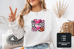 Football Season SVG - Pink Out Awareness Gameday PNG Design Product Image 2