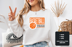Basketball Team SVG | Orange Sports Ball Team Cut File Product Image 2