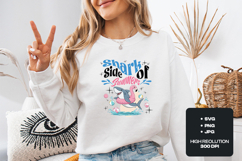 Shark Side of Summer SVG - Cute Shark Flamingo Float PNG Product Image 2