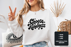 Choose Kindness SVG - 3D Glossy Hand Lettered Design Product Image 1