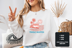 Retro Family Vacation SVG | Vintage Surf Van Beach Design Product Image 2