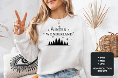 Winter Wonderland SVG Forest Pine Tree Christmas Cut Product Image 2