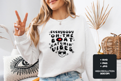 Everybody On The Boat Catchin' Vibes Summer Sublimation PNG Product Image 2