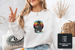 Ride The Frontier SVG - Gorilla Biker Retro Motorcycle File Product Image 2