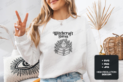 Moonlit Tales Reader SVG - Gothic Celestial Bookish Cut File Product Image 1