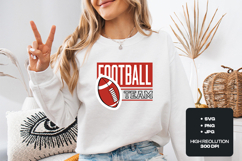 Football Season SVG - Edgy Skeleton Hand Football Graphic Product Image 1