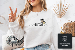 Autism Butterfly SVG - Elegant Awareness Cut File Product Image 2