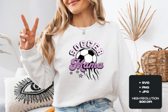 Soccer Mama SVG - Retro Groovy Sideline Spirit Graphic Product Image 2