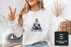 Queen of the Afterlife SVG - Gothic Skeleton Bride Cut File Product Image 2