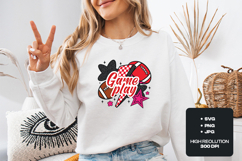 Game Play SVG - Retro Football Doodle Multi-Sport Graphic Product Image 2