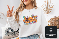 Retro Groovy Adventures SVG Sublimation 70s Hippie Design Product Image 2
