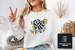 Fuel The Hustle Checkered Flag Racing SVG Motivational Product Image 2