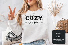 Cozy Season SVG Winter Snowflake Christmas Cut File Product Image 2