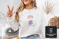 Ready For Preschool SVG - Kawaii Backpack Rainbow Cut File Product Image 2