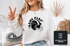 Game Play SVG - Bold Football Helmet Varsity Spirit Graphic Product Image 2