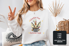 Cluckin For Summer Heat Funny Chef Chicken BBQ Sublimation Product Image 2