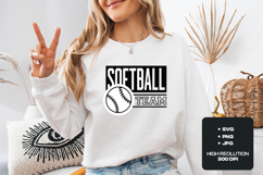 Softball Team SVG - Modern Athletic Diamond Spirit Graphic Product Image 1