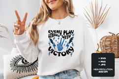 Every Play Strikes With Victory SVG Retro Sports Design Product Image 2