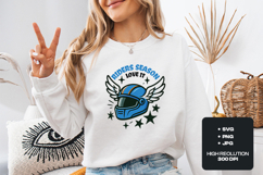 Riders Season SVG - Winged Racing Helmet Sports PNG Product Image 2