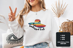 Retro Sunkissed Hat Summer SVG - Tropical Beach Sublimation Product Image 2