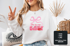 You Are My Baby Valentine PNG Pink Coquette Bow Sublimation Product Image 2