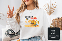 Summer Sun Sand SVG - Just Me And Summer Sand Beach Art Product Image 1