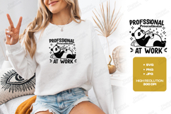 Professional Procrastinator Panda SVG PNG JPG Funny Art Product Image 2