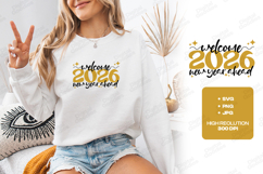 Welcome New Year 2026 SVG Shirt Design Product Image 2