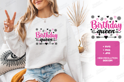 Queen Birthday Month Tshirt Design Script Typography Art Product Image 2