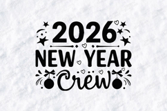 New Year Crew 2026 SVG Shirt Design Product Image 3