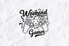Weekend Gamer Controller SVG PNG JPG Video Game Shirt Art Product Image 1
