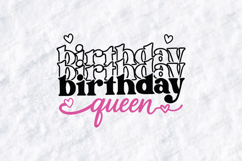 Birthday Queen SVG for T-Shirt and Craft Projects Product Image 3