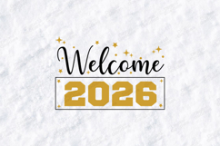 Welcome Happy New Year 2026 SVG Shirt Design Product Image 3