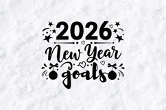 New Year Goals 2026 SVG Shirt Design Product Image 3