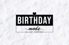 Birthday Girl Tshirt Design Stylish Minimal Typography Art Product Image 3