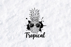 Tropical Pineapple With Sunglasses SVG Summer Shirt Design Product Image 1