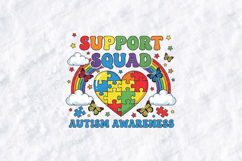 Support Squad Autism Awareness SVG - Neurodiversity Cut File Product Image 2