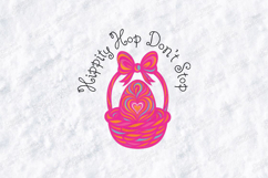Hippity Hop Dont Stop SVG - Retro Groovy Easter Basket PNG Product Image 2