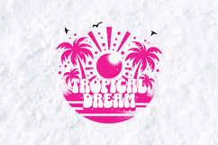 Island Vibes SVG - Tropical Palm Trees &amp; Hibiscus Art Product Image 2