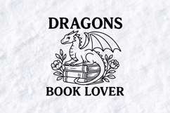 Lets Read Horror Books SVG - Gothic Skull Book Cut File Product Image 2