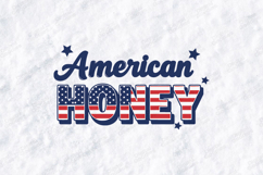 American Honey SVG - Patriotic USA Stars &amp; Stripes Cut File Product Image 3