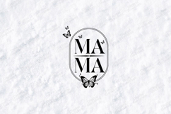 MAMA SVG - Butterfly Arch Minimalist Mother Cut File Product Image 2
