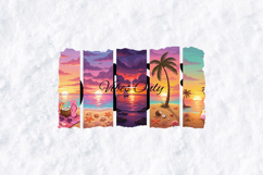 Summer Vibes Only Tropical Sunset Beach Sublimation PNG Product Image 2