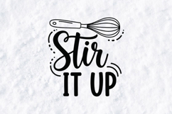 Stir It Up SVG - Minimalist Kitchen Whisk PNG Design Product Image 2