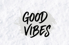 Good Vibes SVG - Hand Drawn Inspirational Quote Design Product Image 2