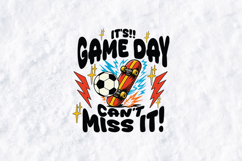 Soccer Game Day SVG - Retro Skateboard Sports PNG Graphic Product Image 2