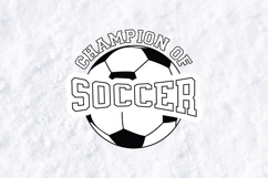 Champion of Soccer SVG - Athletic Varsity Tournament Logo Product Image 1