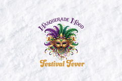 Mardi Gras SVG - Masquerade Mood Festival Fever Mask File Product Image 2