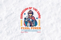 Guardian of the Game SVG - Pixel Power RPG Knight Design Product Image 1