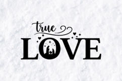 True Love Nativity SVG Christian Christmas Religious Design Product Image 1